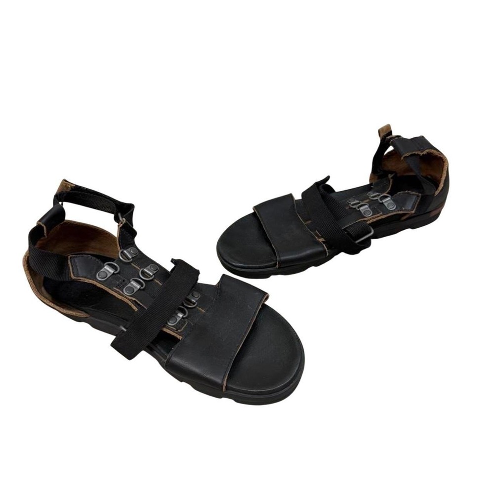 Sorel Carly Torpeda Leather Gladiator‎ Sandals Black Women's Size 9 Estimated - Picture 2 of 5
